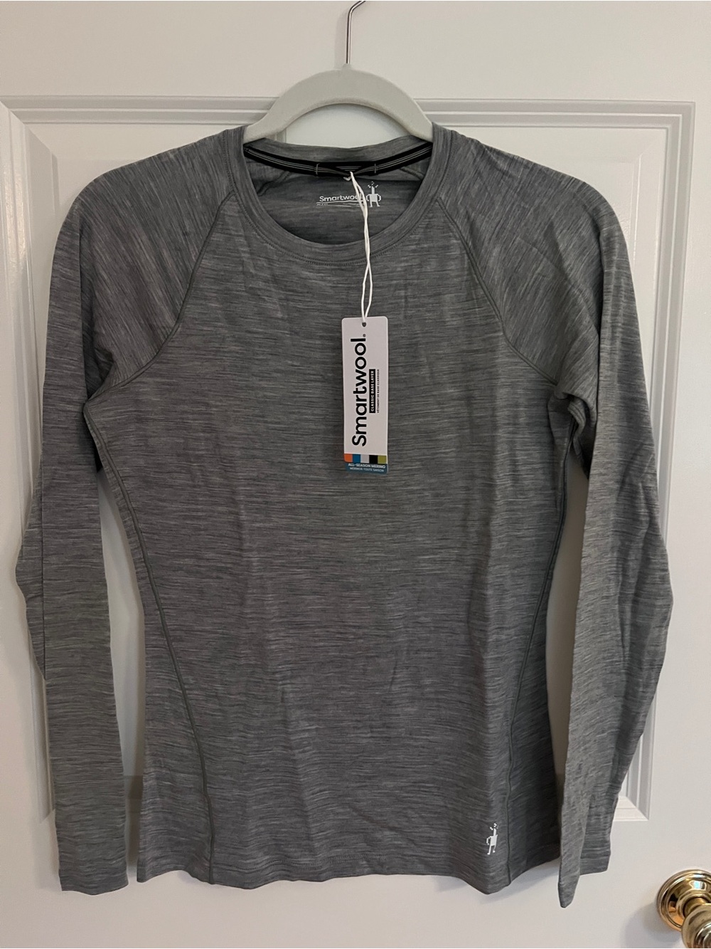 Smartwool Women's Heather Gray Long-Sleeve Base Layer